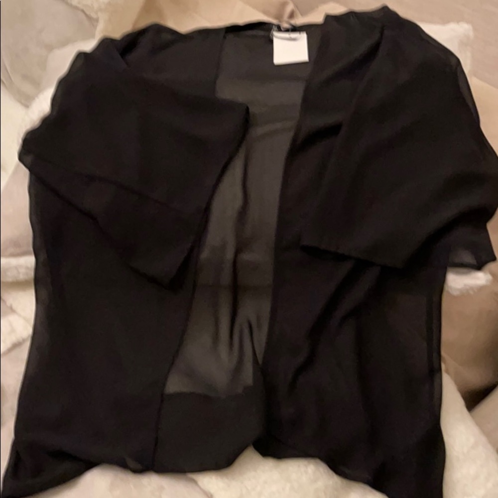 Sheer open front top